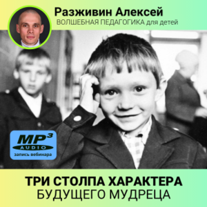 Разживин Алексей «ТРИ СТОЛПА ХАРАКТЕРА будущего мудреца»